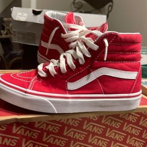 Red and White Vans